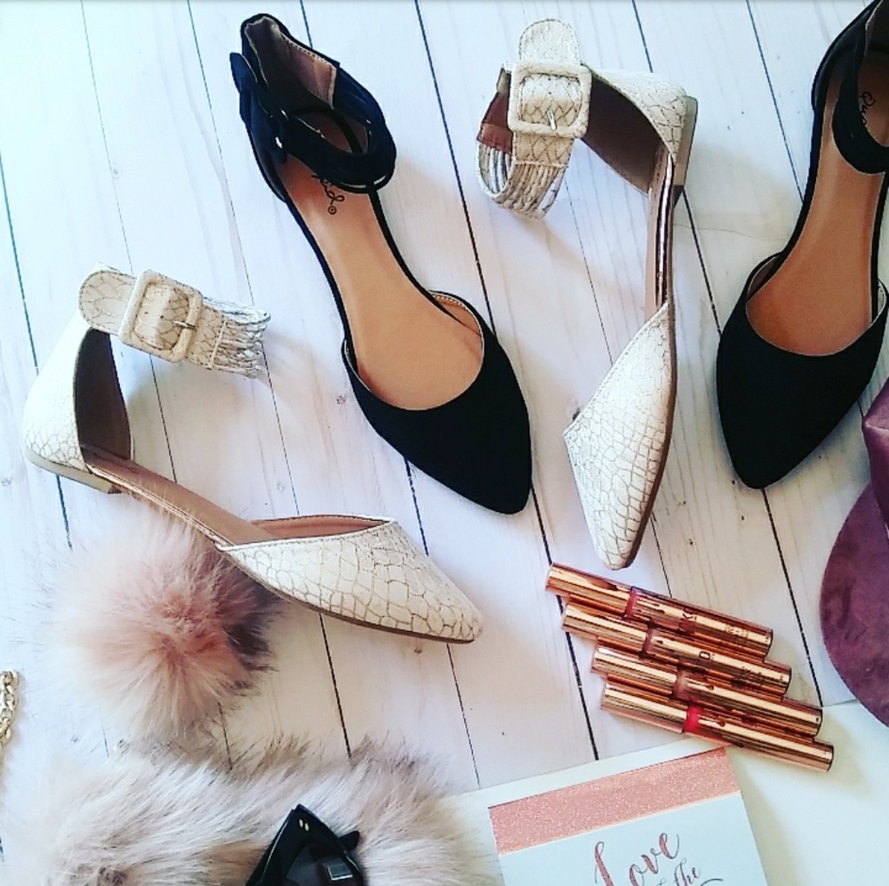 🚨LAST PAIR//The Allison// Rose Gold D'orsay Flats - Picture 2 of 3